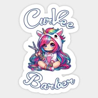 CurVee Barber Sticker